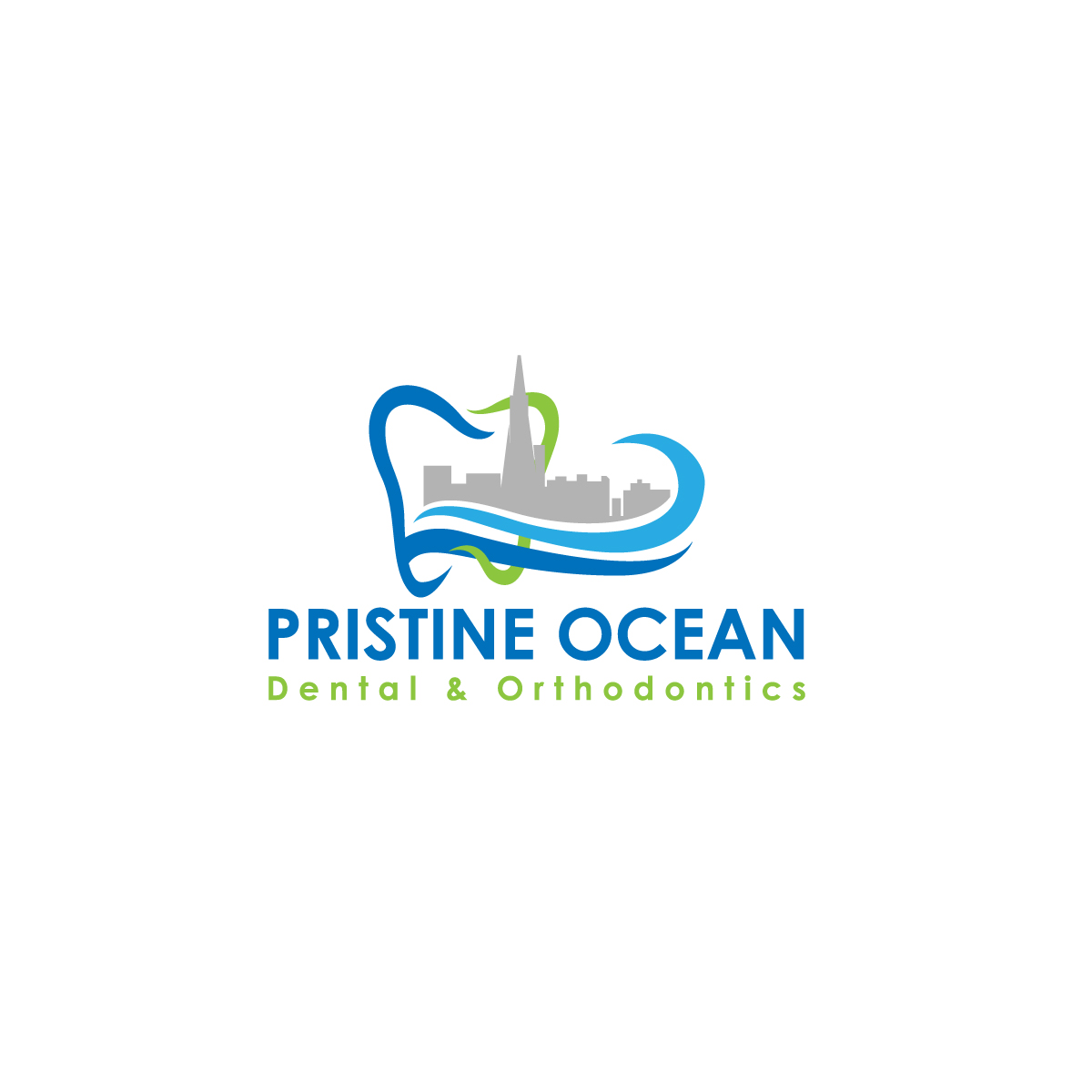 Logo Design by creative.bugs for Pristine Ocean Dental @ Orthodontics | Design #19077765