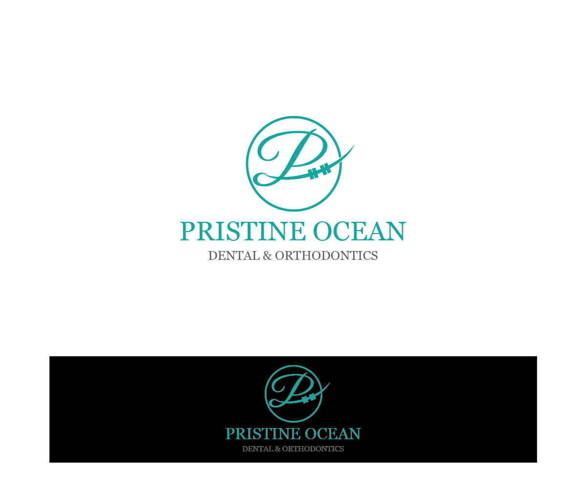 Logo Design by Isnah Logo for Pristine Ocean Dental @ Orthodontics | Design #19089300