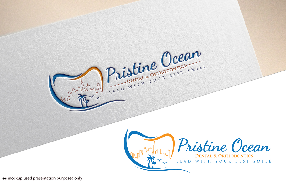 Logo-Design von Rubia@ für Pristine Ocean Dental @ Orthodontics | Design #19103134