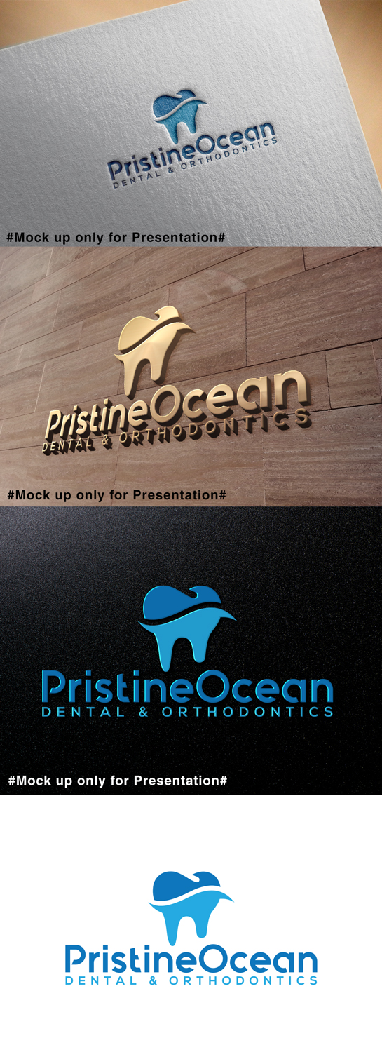 Logo-Design von designmind78 für Pristine Ocean Dental @ Orthodontics | Design #19085422