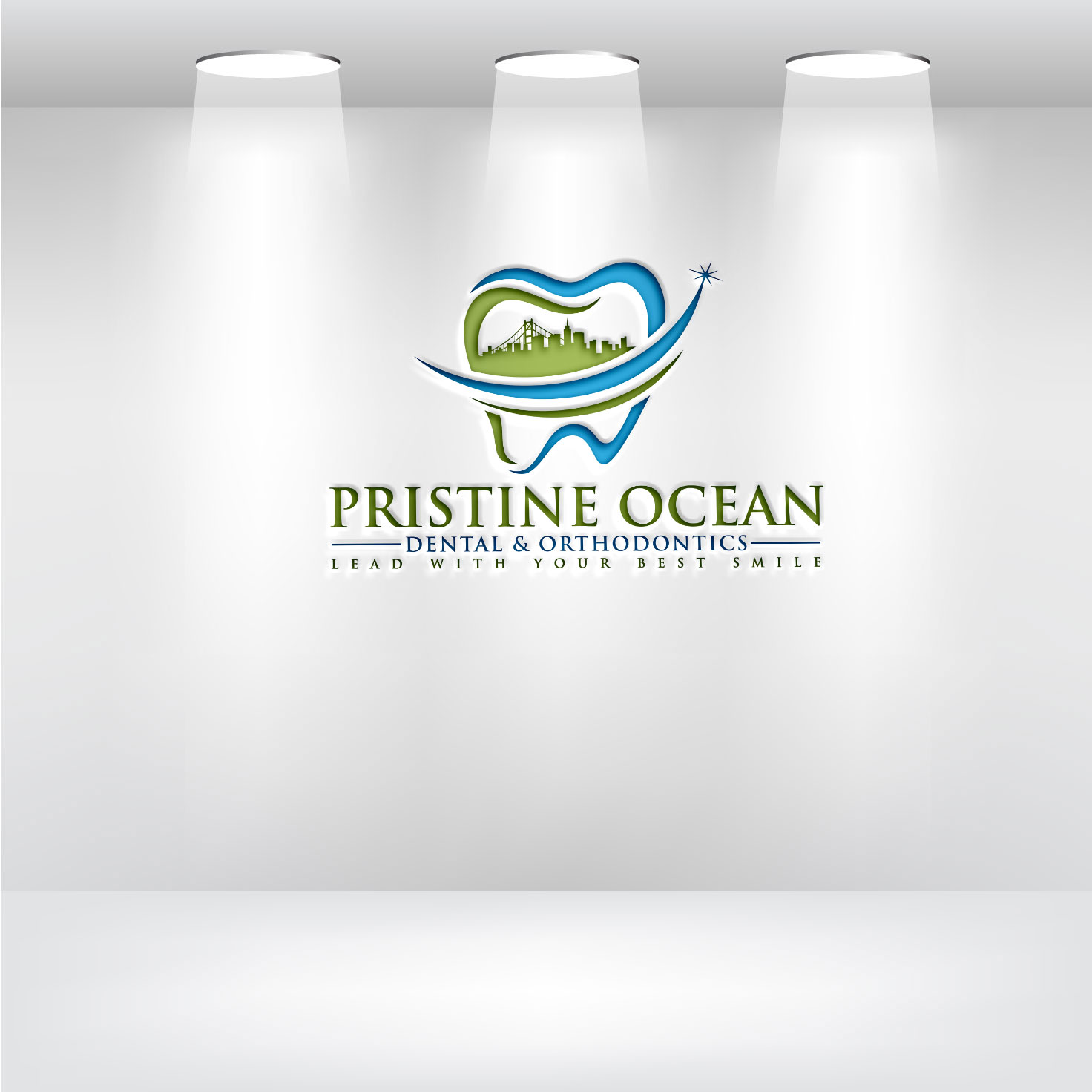 Logo Design by FireflyArt for Pristine Ocean Dental @ Orthodontics | Design #19131309