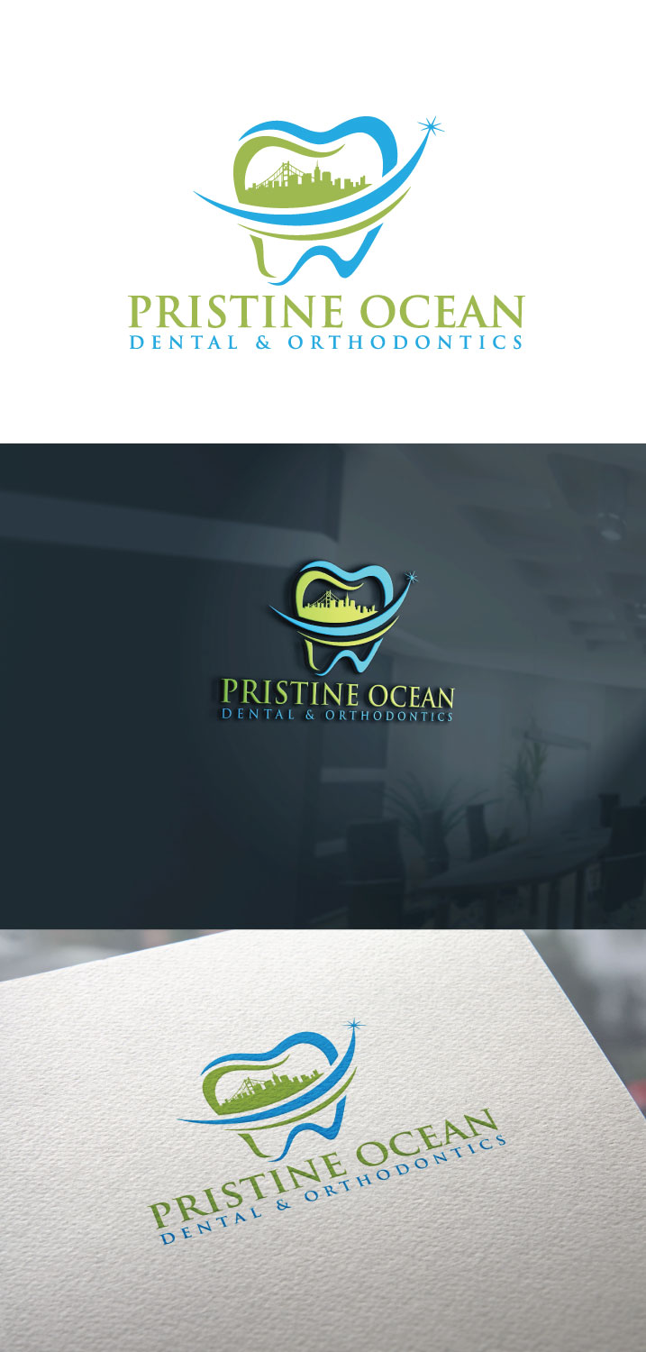 Logo-Design von FireflyArt für Pristine Ocean Dental @ Orthodontics | Design #19131310