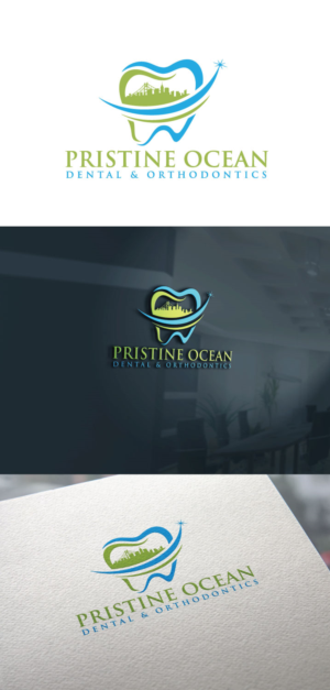 Logo-Design von FireflyArt für Pristine Ocean Dental @ Orthodontics | Design: #19131310