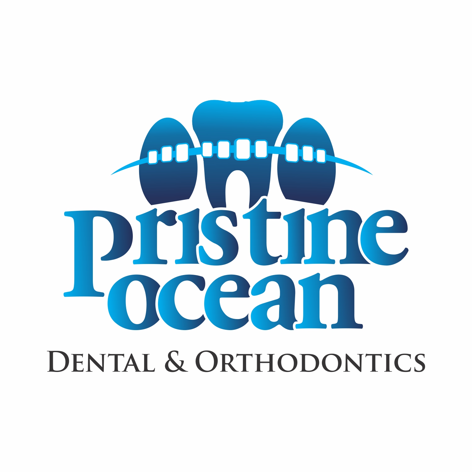 Logo-Design von Awdhesh Singh Goyal 2 für Pristine Ocean Dental @ Orthodontics | Design #19108077