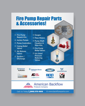 Flyer-Design von DesignMarket für American Backflow Products Company | Design: #19097180
