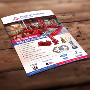 Diseño de Flyer por debdesign para American Backflow Products Company | Diseño: #19088763