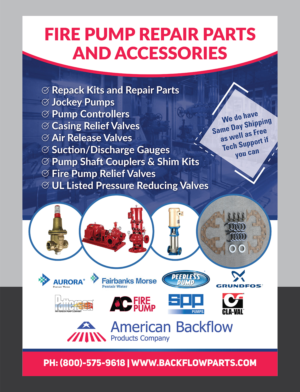 Flyer-Design von Deziners Zone für American Backflow Products Company | Design: #19076620