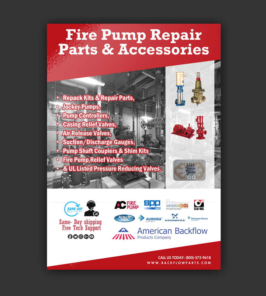 Flyer Design by chandrayaan.creative for American Backflow Products Company | Design #19075838