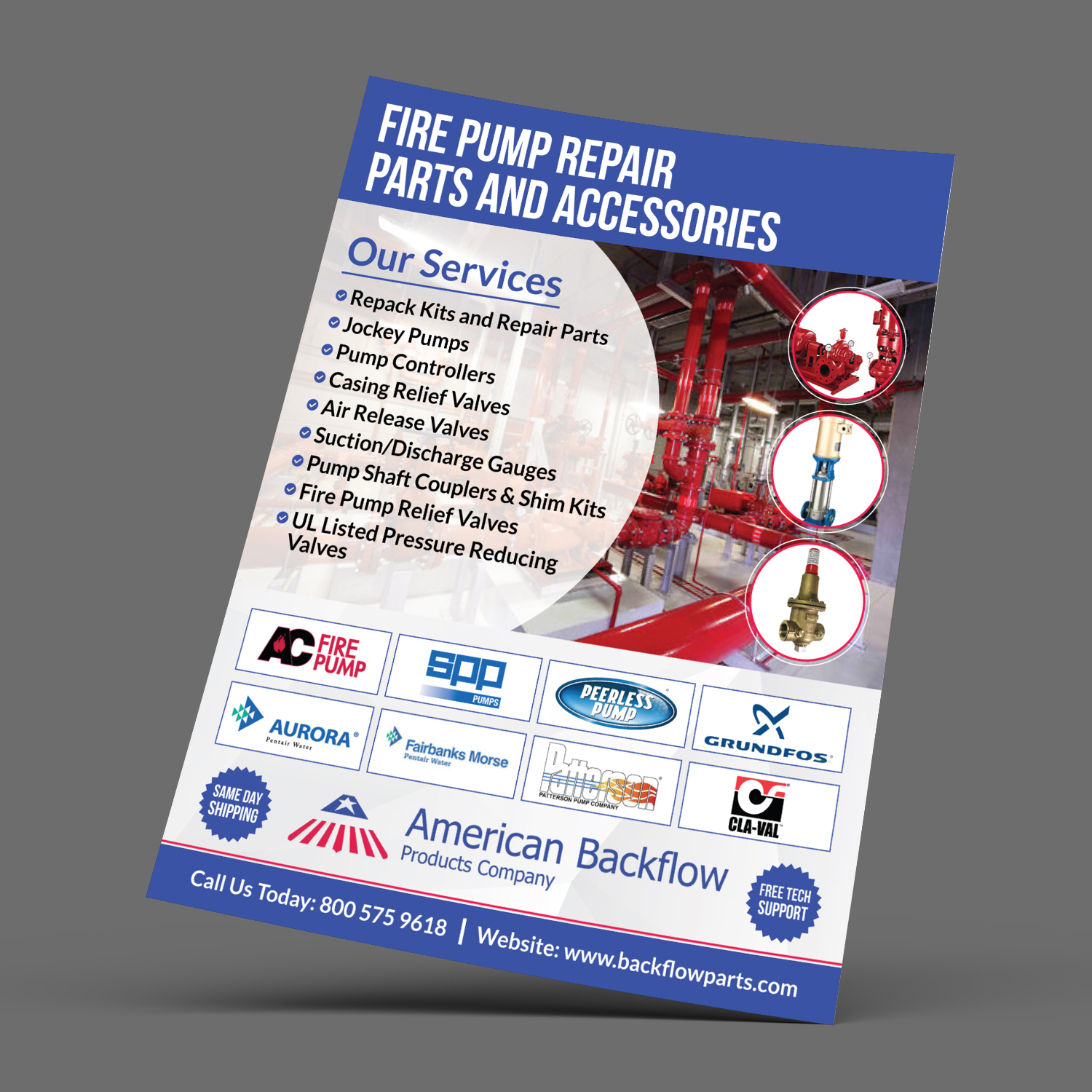 Flyer-Design von Graphics Desk für American Backflow Products Company | Design #19122739