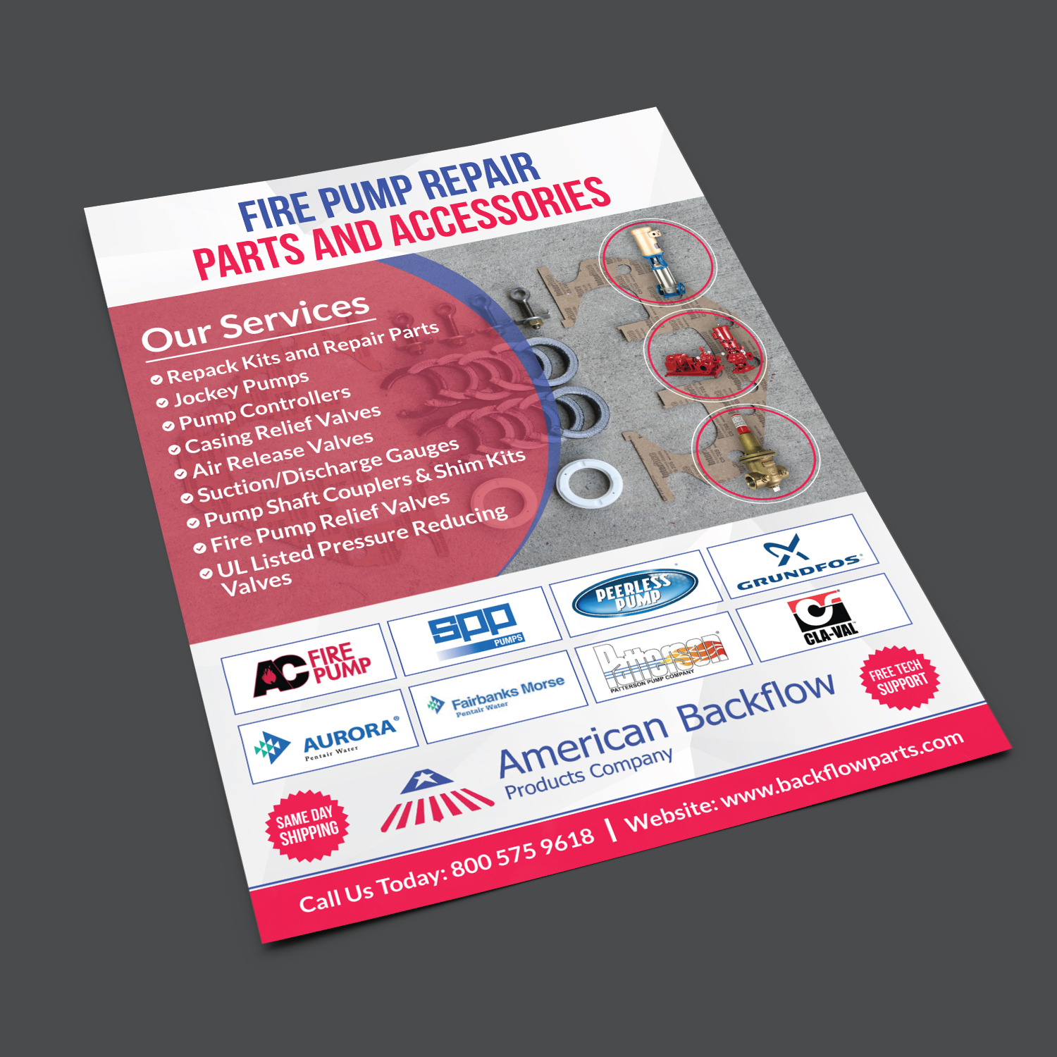 Flyer-Design von Graphics Desk für American Backflow Products Company | Design #19131956