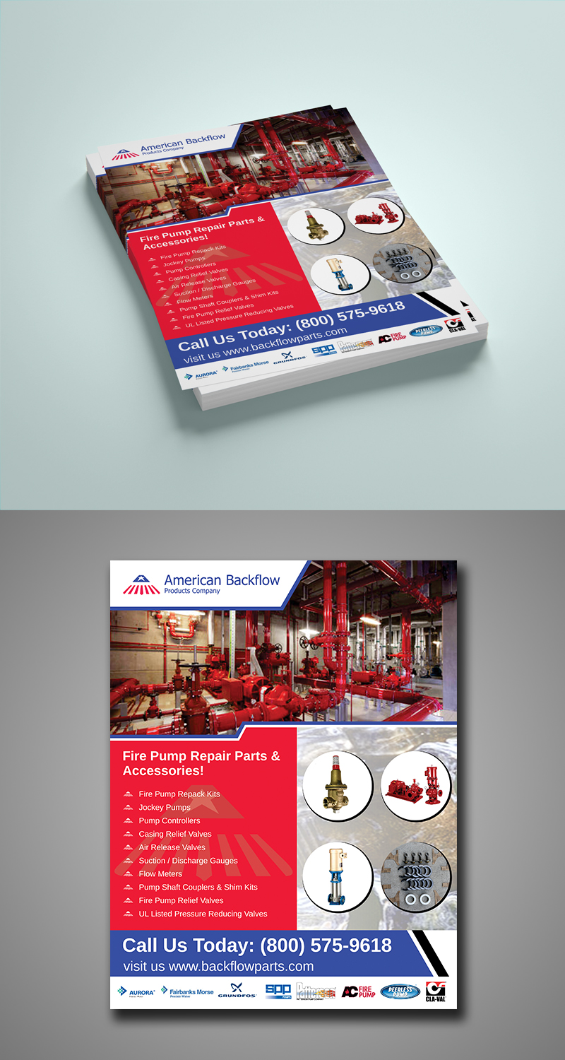 Flyer Design by ecorokerz for American Backflow Products Company | Design #19077616