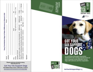 Brochure Design by eleven for Got Your Six Support Dogs | Design: #19093898