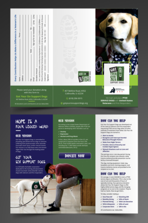 Brochure Design by ecorokerz for Got Your Six Support Dogs | Design: #19077226