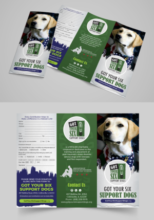 Brochure Design by SAI DESIGNS for Got Your Six Support Dogs | Design: #19090435