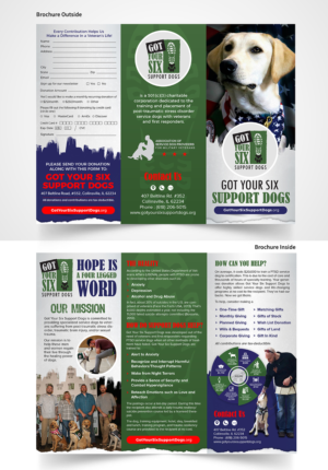 Brochure Design by SAI DESIGNS for Got Your Six Support Dogs | Design: #19136042