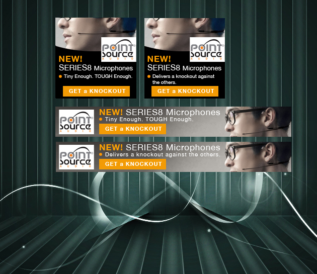 Banner Ad Design by uk for Point Source Audio | Design #2881186