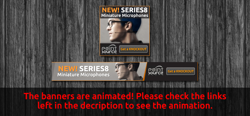 Banner Ad Design by Levardos for Point Source Audio | Design #2891558