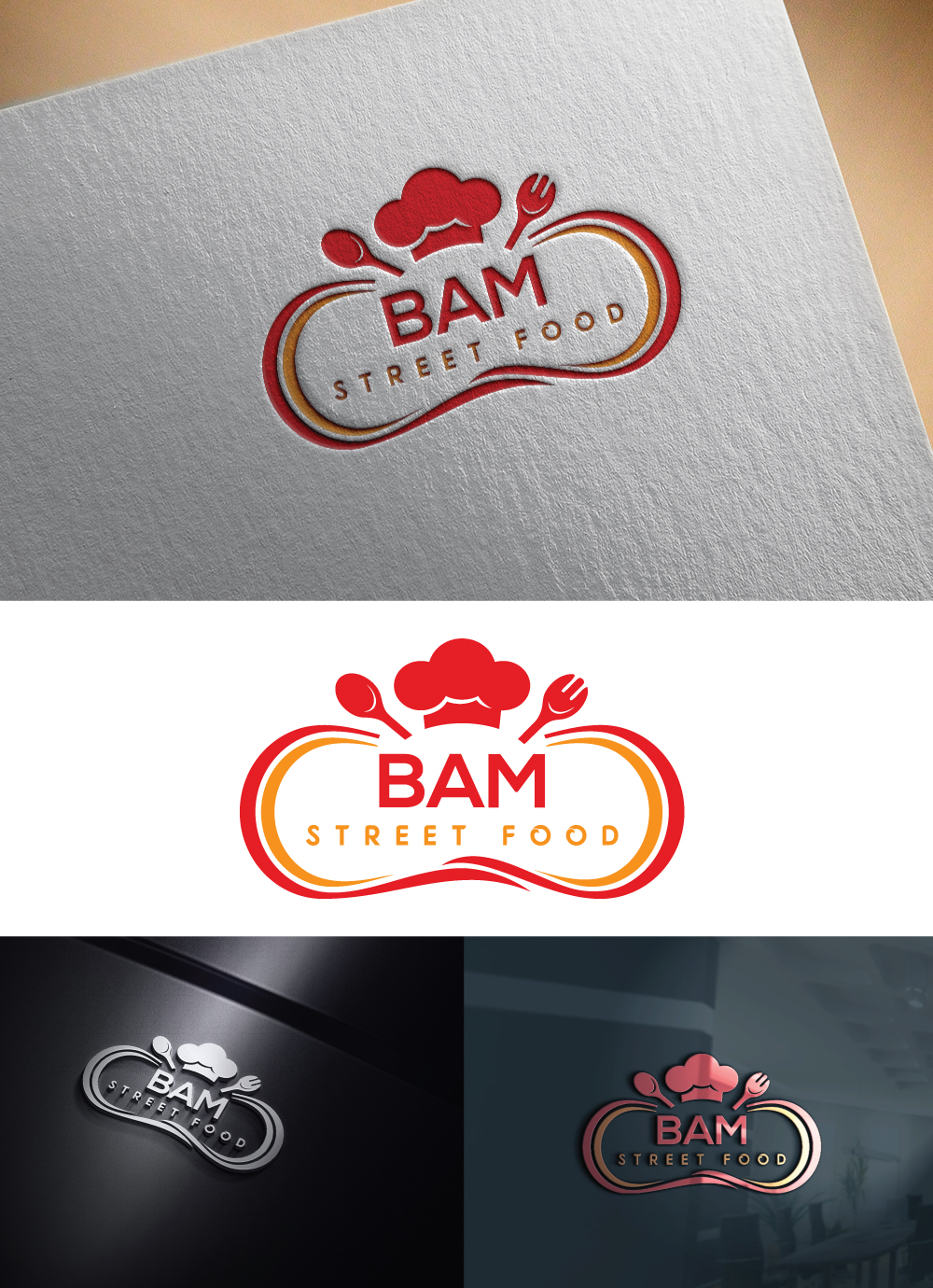 Logo Design by h27 for BAM Street Food | Design #19127322