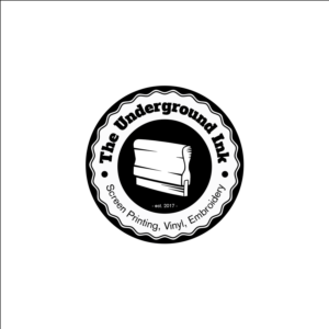 The logo should say The Underground Ink, Est. 2017, Screen Printing, Vinyl, Embroidery | Logo Design by medi122