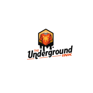 The logo should say The Underground Ink, Est. 2017, Screen Printing, Vinyl, Embroidery | Diseño de Logo por Finley Johnson