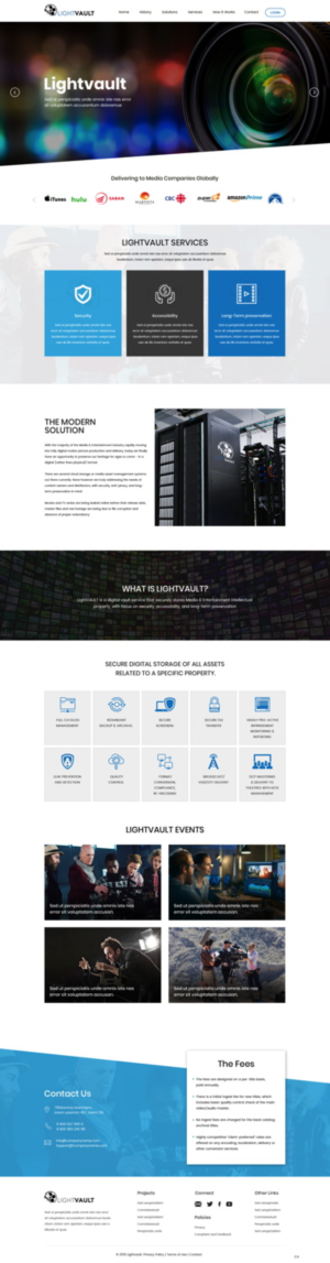 Web Design by pb for 9 Light Entertainment | Design: #19089281