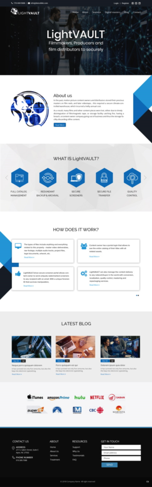 Web Design by pb for 9 Light Entertainment | Design: #19089285