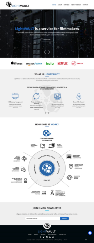 Web Design by pb for 9 Light Entertainment | Design: #19089325