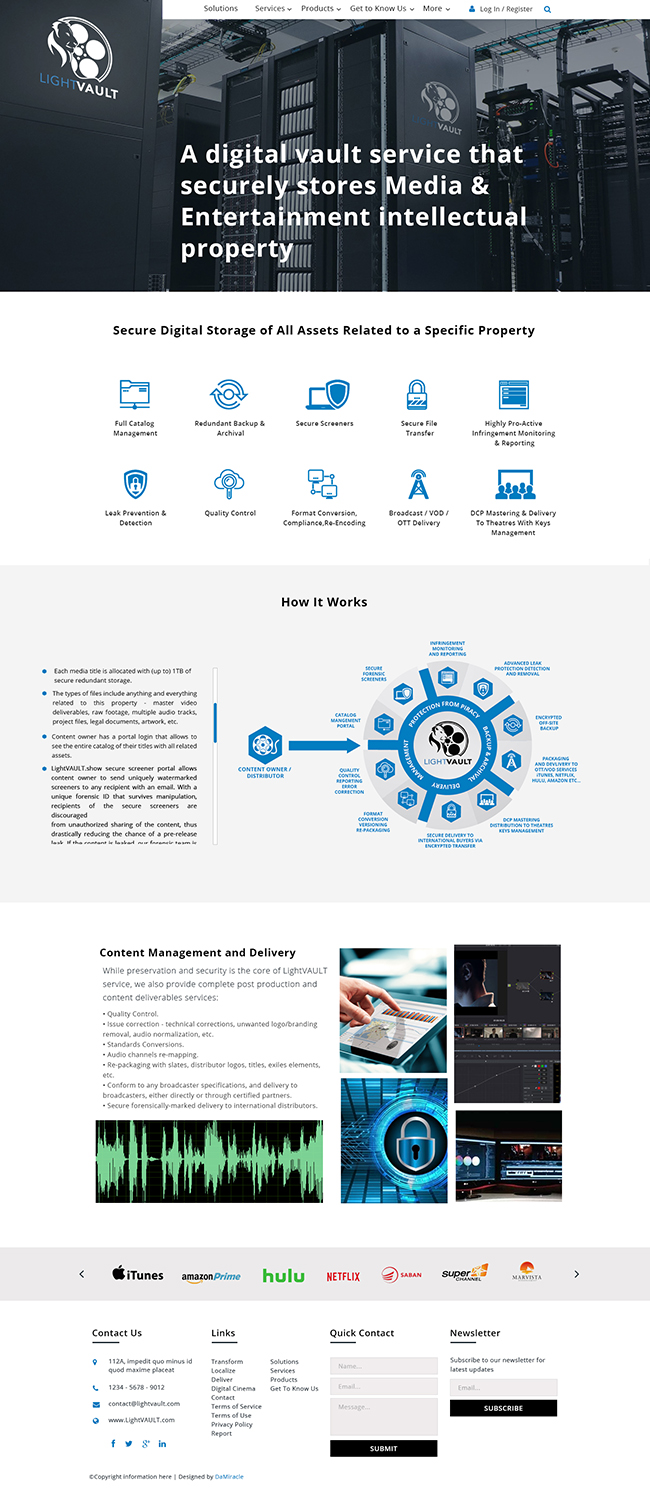 Web Design by Da Miracle for 9 Light Entertainment | Design #19128716