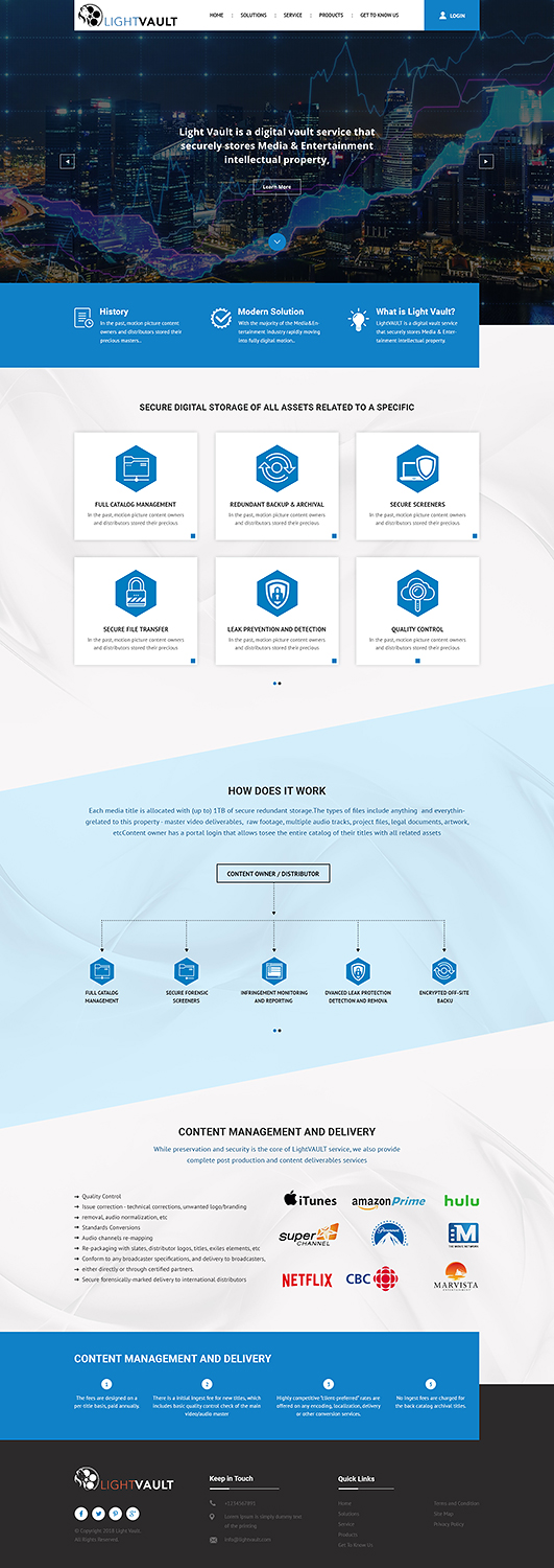 Web Design by PiXthemes for 9 Light Entertainment | Design #19099367