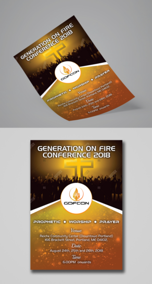 Flyer for the Generation On Fire Conference 2018 | Flyer Design by ecorokerz