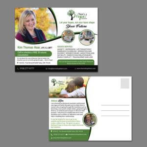 New therapy private practice needs a 2 sided postcard announcing location and services | Postcard Design by aspiremedia