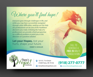 Diseño de Postal por rkailas para There's Hope! Counseling | Diseño #19095343