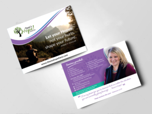 New therapy private practice needs a 2 sided postcard announcing location and services | Postcard Design by ecorokerz