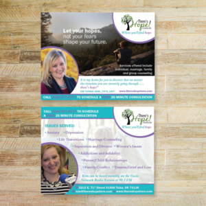 Diseño de Postal por shritaa1 para There's Hope! Counseling | Diseño #19092360