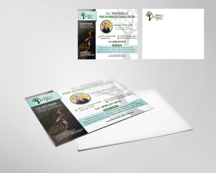 Postcard Design by desainerd for There's Hope! Counseling | Design #19084512