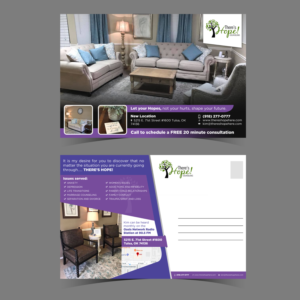 New therapy private practice needs a 2 sided postcard announcing location and services | Postcard Design by Schöpfer