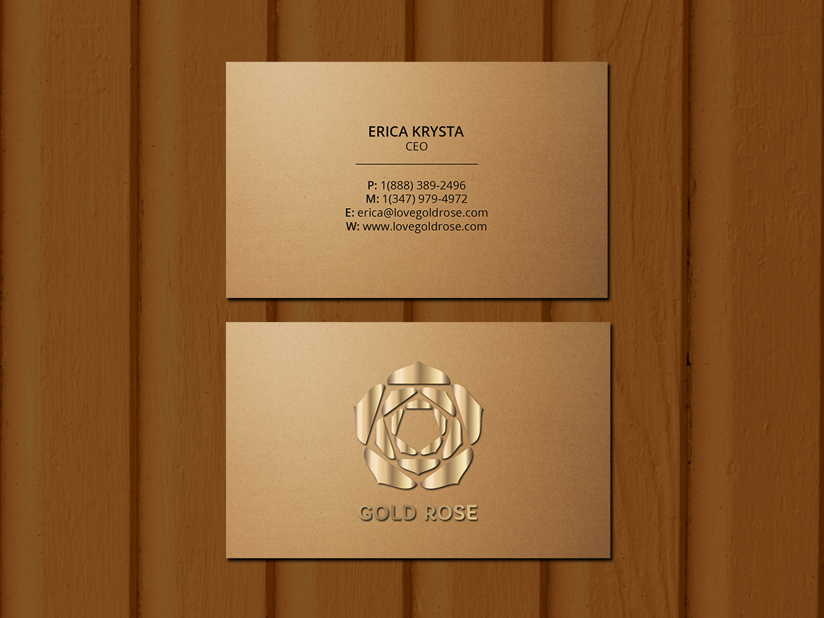 Design de Carte de Visite par Creations Box 2015 pour Gold Rose | Design #19086124