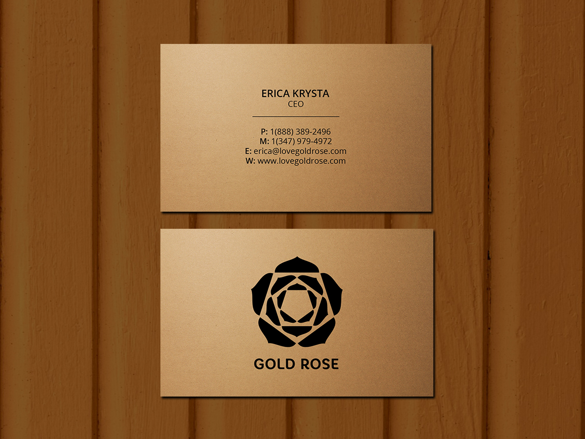 Business Card Design by Creations Box 2015 for Gold Rose | Design #19086125