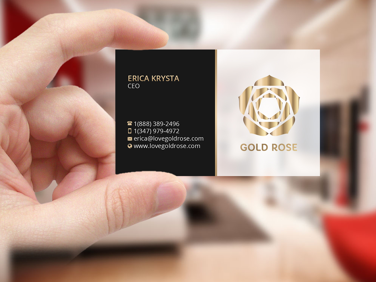 Design de Carte de Visite par Creations Box 2015 pour Gold Rose | Design #19086127