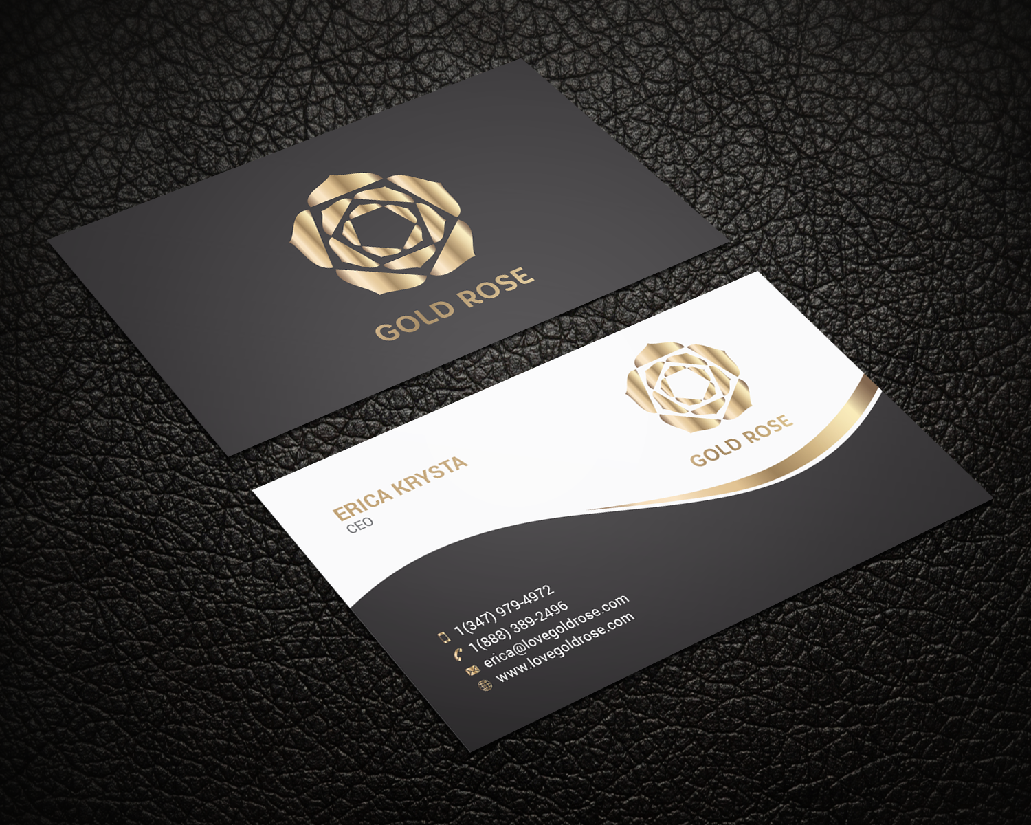 Business Card Design by Right_D for Gold Rose | Design #19084251