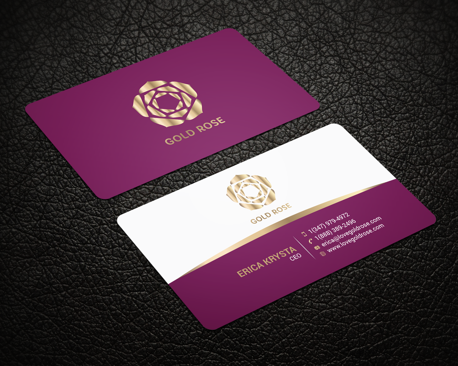 Design de Carte de Visite par Right_D pour Gold Rose | Design #19084263