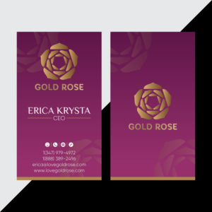 Visitenkarten-Design von Graphics Desk für Gold Rose | Design #19083297