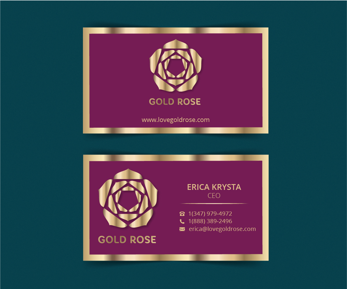 Business Card Design by Fkhri for Gold Rose | Design #19088054