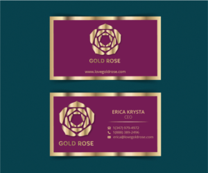 Visitenkarten-Design von Fkhri für Gold Rose | Design #19088054
