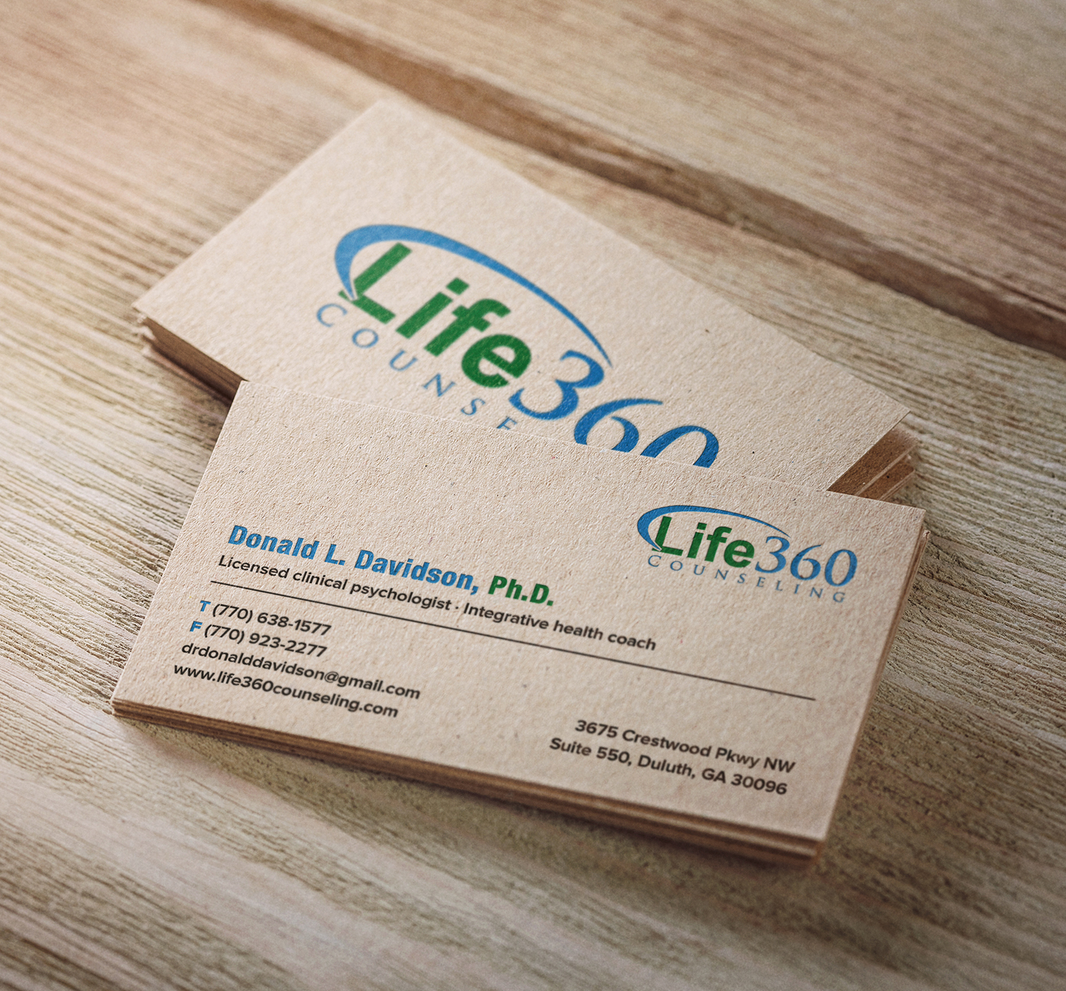 Business Card Design by Tilt for Life360 Counseling | Design #19167649