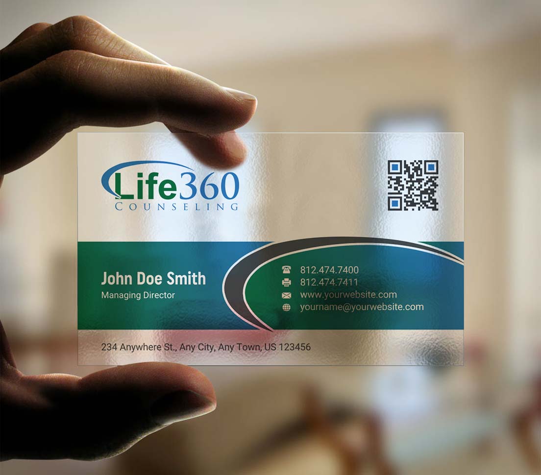 Business Card Design by INDIAN_Ashok for Life360 Counseling | Design #19147184