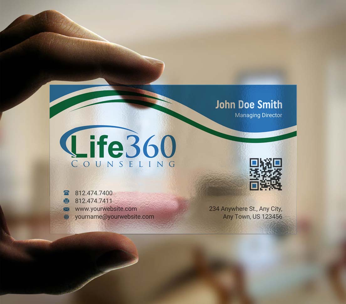 Business Card Design by INDIAN_Ashok for Life360 Counseling | Design #19147189
