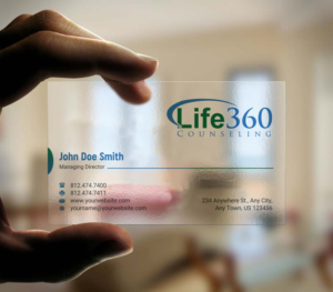 Business Card Design by INDIAN_Ashok for Life360 Counseling | Design: #19147192