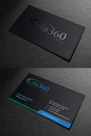 Business Card Design by INDIAN_Ashok for Life360 Counseling | Design: #19147198