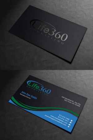 Business Card Design by INDIAN_Ashok for Life360 Counseling | Design: #19147201